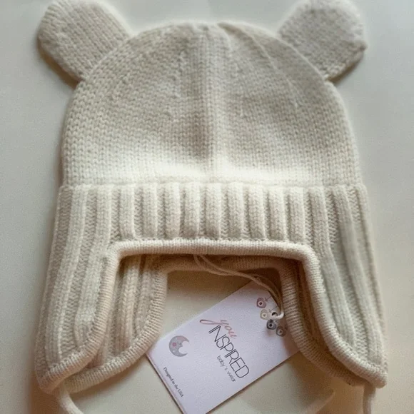 Pure merino wool set for toddler girl. Warm Baby knit wear clothing accessuaries